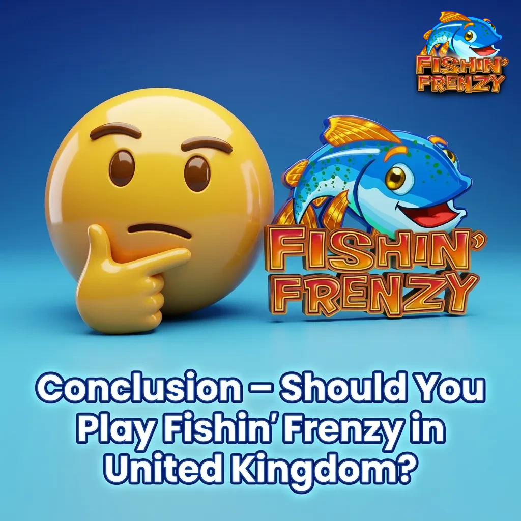 Colorful fishing-themed slot game interface showing reels, bonus features, and UK casino gaming elements